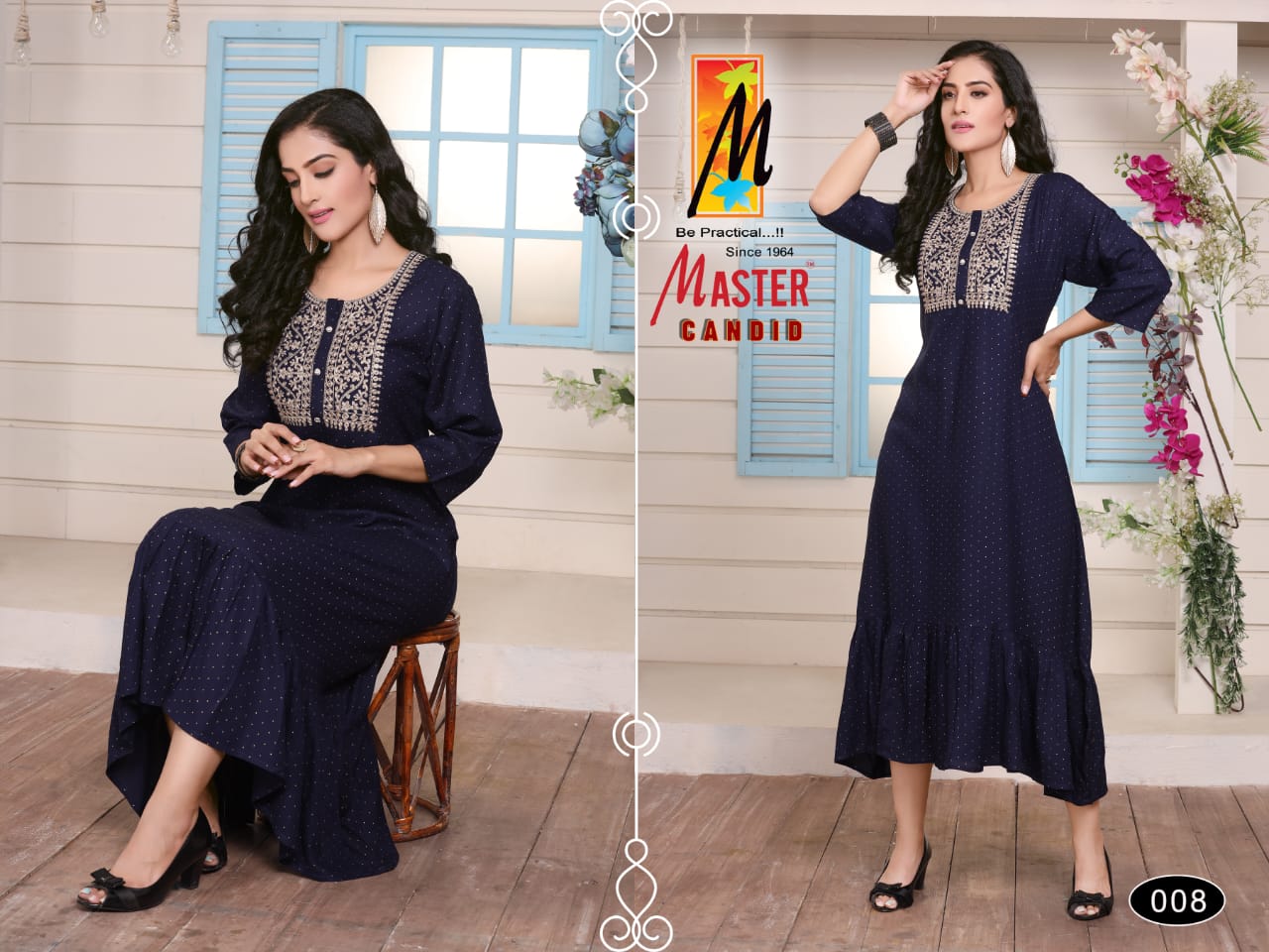 Master Candid Heavy Rayon Fancy Designer Latest Designer Kurti Collection